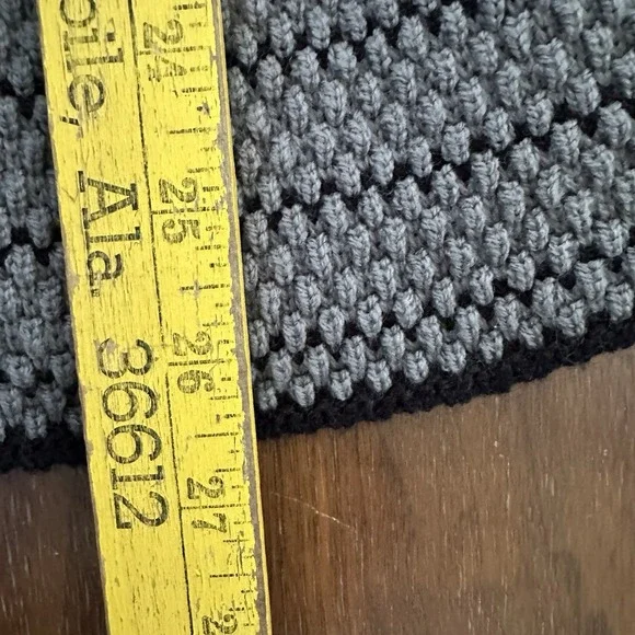 BCBG‎ Maxazria Women's Medium Open Front Cardigan Sweater Gray Black White - Picture 9 of 9